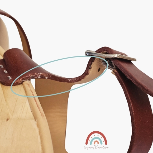 New! Nisolo All Day Open Toe Clog Leather Wood Chunky Platform Sandals in Brandy - Picture 12 of 16